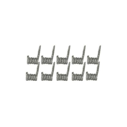 Youde UD 0.15ohm Staggered Fused Clapton SS316L Prebuilt Coil (26GA Ribbon)x2 32GA (10pcs)